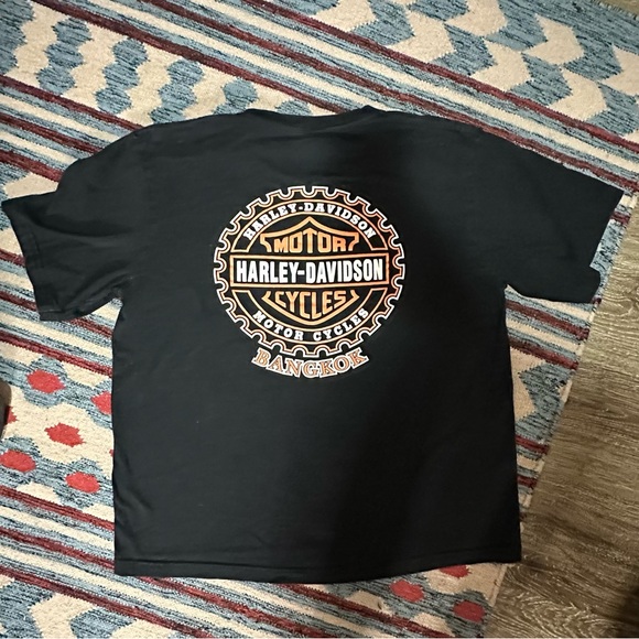 Harley-Davidson Other - Harley-Davidson Black and Orange Logo Tee